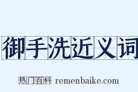 御手洗近义词是什么意思的图片